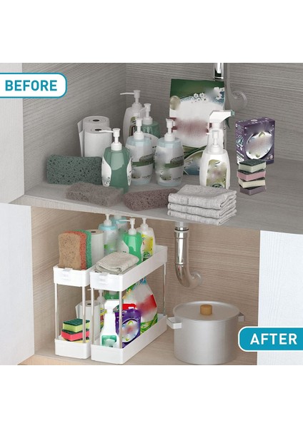 Depolama Rafı Ev Banyo Tuvalet Kozmetik Mutfak Dolabı Masa Depolama Rafı Depolama Rafı Kanca ile Beyaz (Yurt Dışından) modelleri