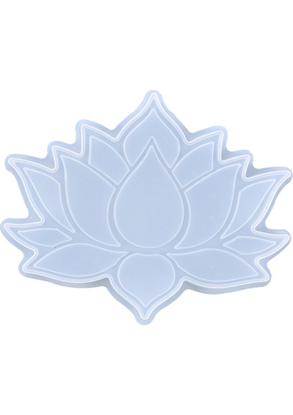 Dıy Kristal Epoksi Kalıp Lotus Depolama Masa Coaster Çok Silikon Kalıp (Yurt Dışından)