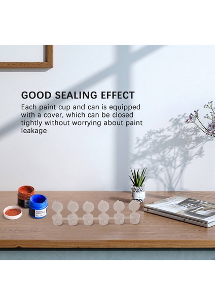50 Strips Empty Paint Strips Paint Cup Pots Clear Storage Paint Containers Mini Painting Cup Pot 3ml/ 0.1 Oz (Yurt Dışından) indirimleri