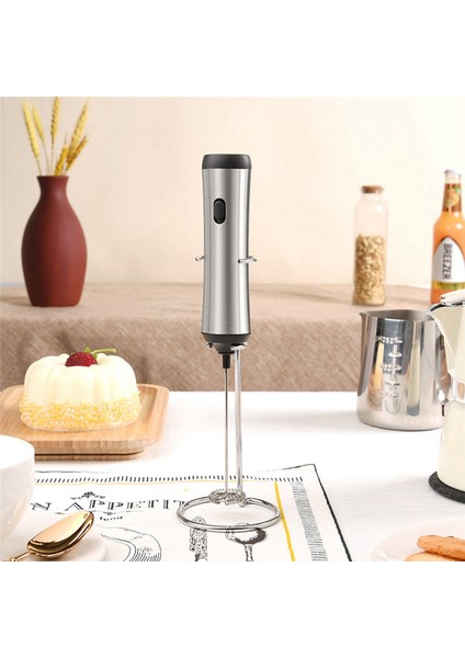 Portable Rechargeable Electric Milk Frother Foam Maker Handheld Foamer High Speeds Drink Mixer Coffee Frothing Wand B (Yurt Dışından)