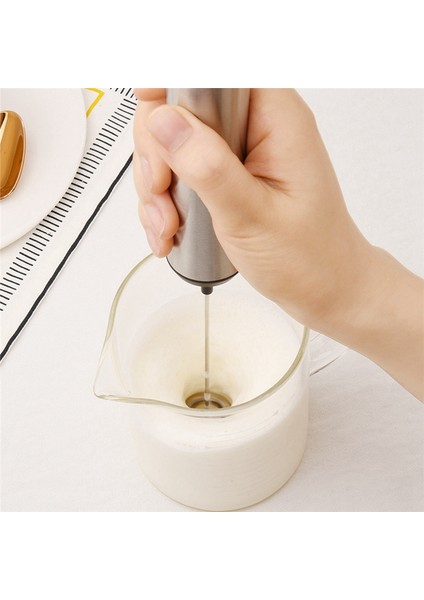 Portable Rechargeable Electric Milk Frother Foam Maker Handheld Foamer High Speeds Drink Mixer Coffee Frothing Wand B (Yurt Dışından)