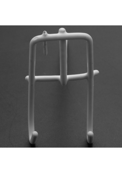 40 Pcs 3.9ınch Long White Metal Store Grid Wall Bracket Display Hooks (Yurt Dışından)