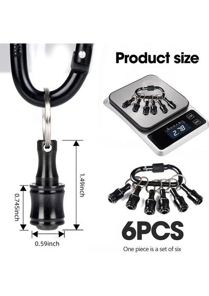 Bit Holder 1/4 Inch Hex Screwdriver Bits Holder Extension Bar Keychain Screw Adapter Drill Change Drill Bits Holder (Yurt Dışından) fiyatları