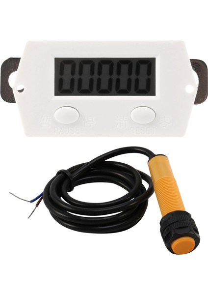 LCD Digital 0-99999 Counter 5 Digit Plus Up Gauge + Proximity Switch Sensor With Magnetic (Yurt Dışından)