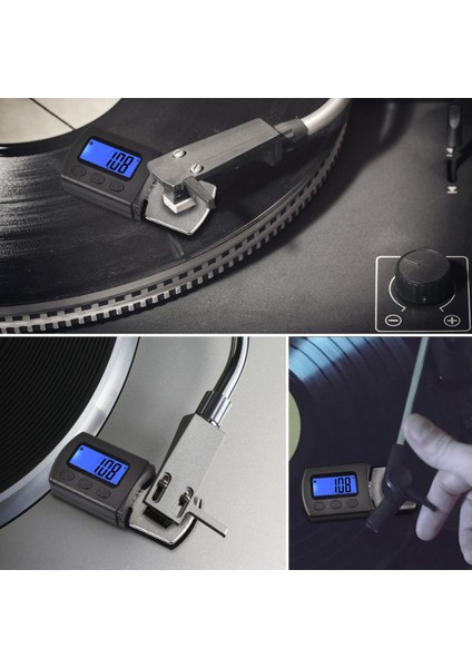Portable Digital Turntable Stylus Force Scale Meter Gauge Backlight High Precise Tracking Guage For Vinyl Record Needle (Yurt Dışından)