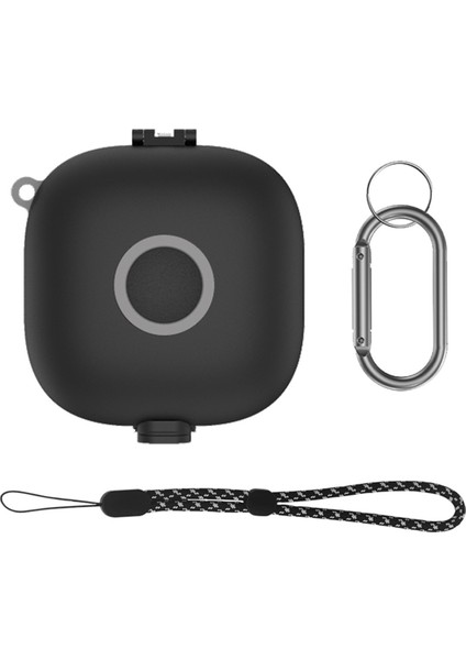 Kulaklık Kılıfı Karabina Kordonlu Şarj Kutusu Tutucu Fit Pro-Black ile Uyumlu Şok Emme Kılıfı (Yurt Dışından)