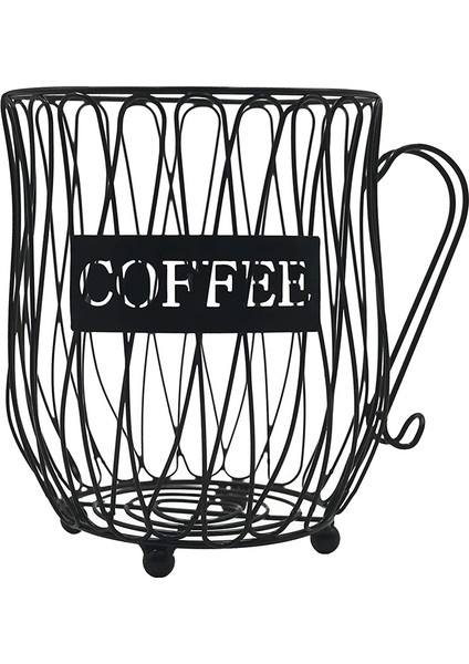 Kahve Kapsül Depolama Rafı Kahve Fincanı Hattı Depolama Sepeti Büyük Kapasiteli Espresso Kapsül Tutucu Kahve Fincanı Tutucu (Yurt Dışından)