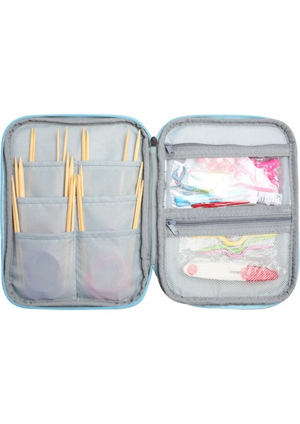 2x Empty Knitting Needles Case Travel Storage Organizer Storage Bag (Yurt Dışından) fırsatları