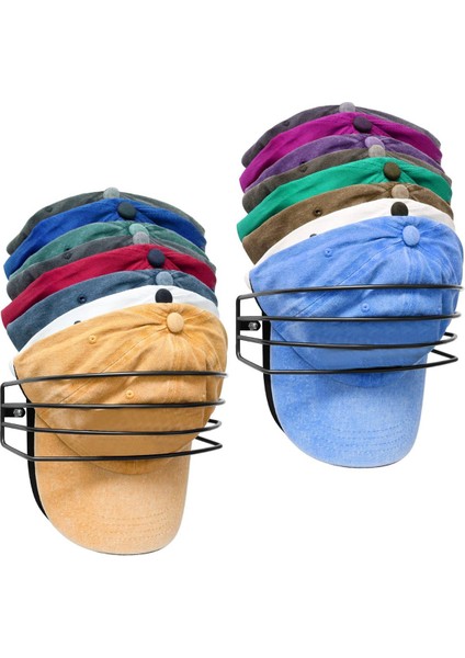 2-Pack Hat Rack For Wall And Door, Metal Hat Organizers For Baseball Caps Storage Hangers Strong Ball Cap Holder (Yurt Dışından) modelleri