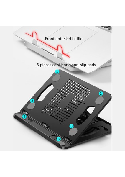 Dizüstü Bilgisayar Sehpası Bilgisayar Masaüstü Yükseltilmiş Plastik Braket Soğutma Katlanır Depolama Tabanı 360 Derece Döndürme (Pembe) (Yurt Dışından) indirimleri