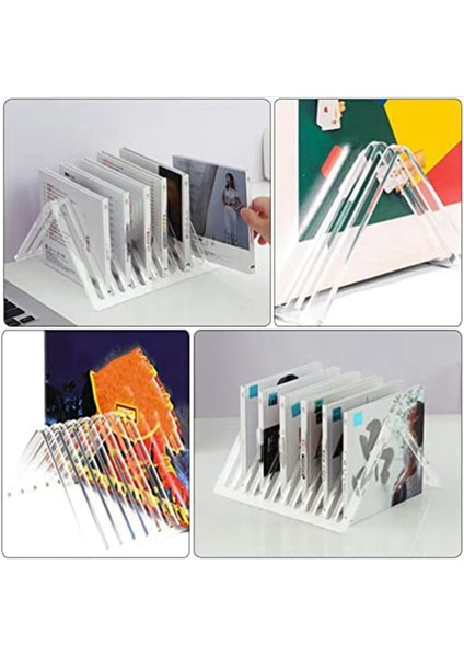 Masaüstü 12-Izgara Kitaplık Yüksek Şeffaf Kalınlaşmış Akrilik CD Depolama Rafı Kayıt Rafı Ev Ofis Için Uygun (Yurt Dışından) modelleri