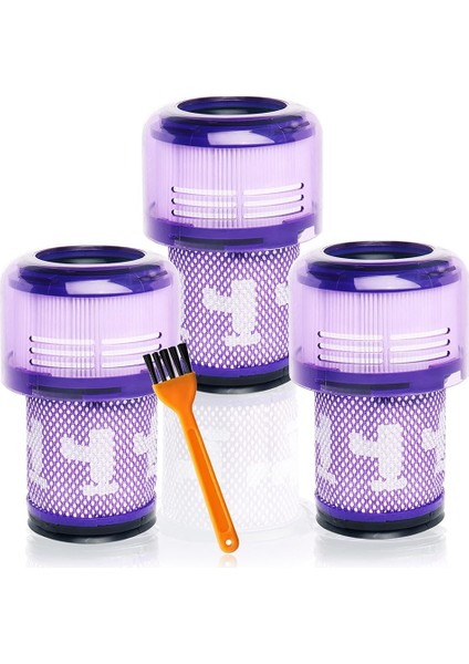 3 Pack Filter Replacement For V12 Detect Slim Cordless Vacuum And V12 Slim Vacuums, Compare To Part 971517-01 (Yurt Dışından)