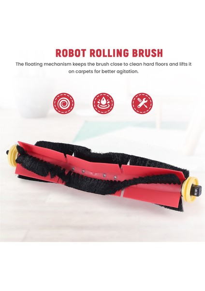 Easy Clean Main Brush For S6 Maxv, S6, S6 Pure, E4,s4 Max,s4, S5 Max, S5, E35, E2 Robot Vacuum Cleaner (Yurt Dışından)