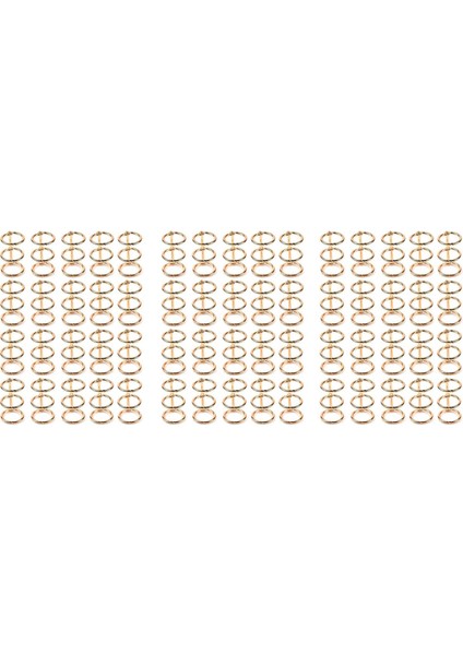 60PCS 3 Ring Gold Book Rings Leaf Binders Office Book Rings Snap Split Hinged With 20 mm Inner Diameter Gold Book Rings (Yurt Dışından)