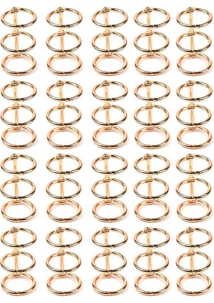 60PCS 3 Ring Gold Book Rings Leaf Binders Office Book Rings Snap Split Hinged With 20 mm Inner Diameter Gold Book Rings (Yurt Dışından) fiyatları