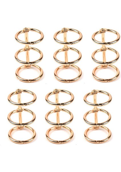 60PCS 3 Ring Gold Book Rings Leaf Binders Office Book Rings Snap Split Hinged With 20 mm Inner Diameter Gold Book Rings (Yurt Dışından) modelleri