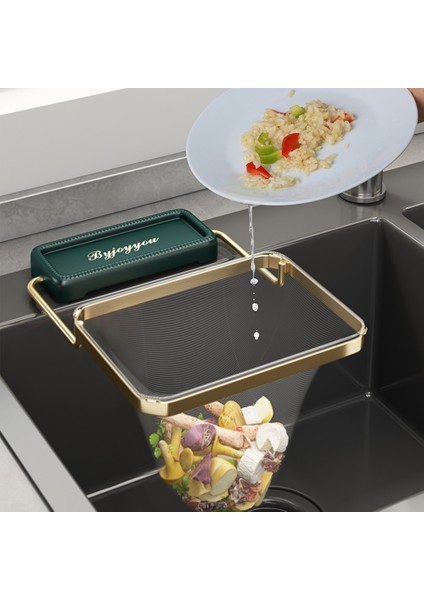 Byjoyyou Mutfak Lavabo Katlanabilir Lavabo Süzgeci Örgü Çanta Standı (Yurt Dışından)