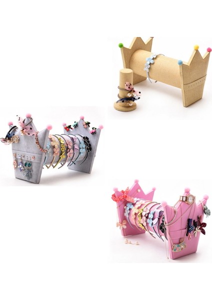 Saç Bandı Depolama Rafı Taç Izle Firkete Asılı Küpeler Takı Tutucu Kafa Halat Depolama Standı Saç Çember Raf B (Yurt Dışından) indirimleri