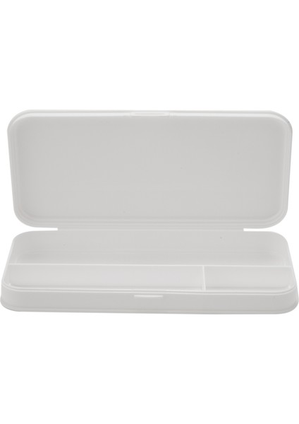 Büyük Kapasiteli Sadelik Kalem Kutusu Saklama Kutusu Işaretleyici Kalem Kalem Kutusu Bölmesi Depolama Su Geçirmez Kalem Kutusu-Beyaz (Yurt Dışından)