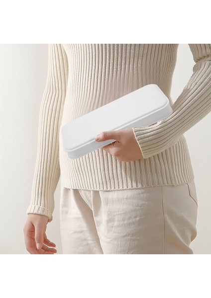 Büyük Kapasiteli Sadelik Kalem Kutusu Saklama Kutusu Işaretleyici Kalem Kalem Kutusu Bölmesi Depolama Su Geçirmez Kalem Kutusu-Beyaz (Yurt Dışından) indirimleri