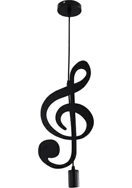 Pendant Light,ıron Ceiling Light Music Note Hanging Light Shade Chandelier For Loft Bar Studio Store Room Dining Hall(C) (Yurt Dışından)