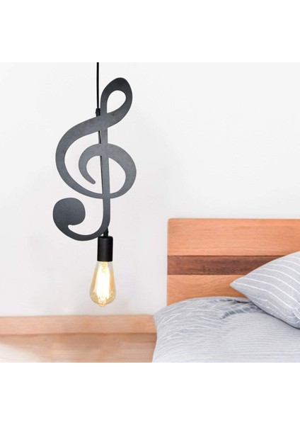 Pendant Light,ıron Ceiling Light Music Note Hanging Light Shade Chandelier For Loft Bar Studio Store Room Dining Hall(C) (Yurt Dışından) fiyatları