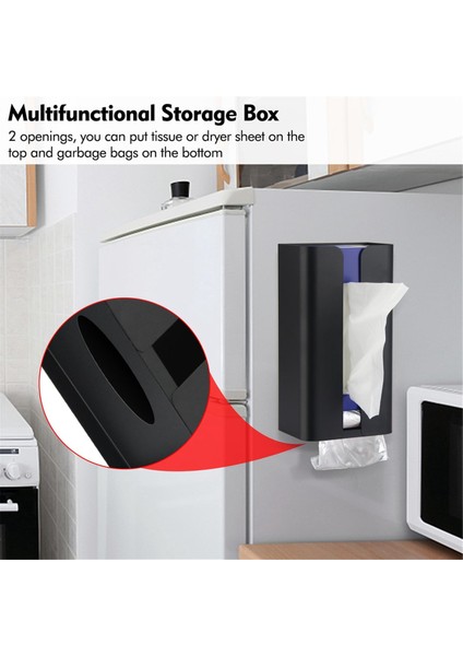 Manyetik Çamaşır Kurutma Makinesi Kağıt Dispenseri, Doku Tutucu, Buzdolabı, Mutfak, Çamaşır Siyahı Için Çöp Torbası Dispenseri (Yurt Dışından) modelleri