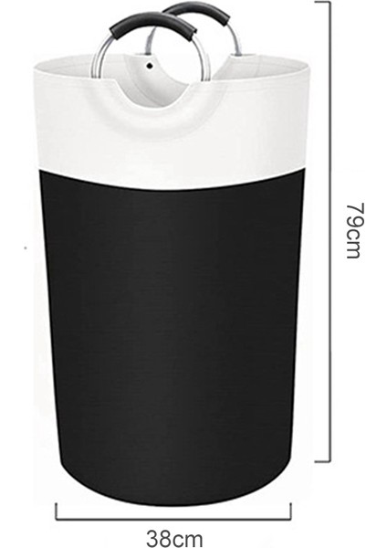 1pc Collapsible Laundry Basket, Laundry Hamper, , Dirty Clothes Hamper, Waterproof Laundry Basket Aluminum Handles, 90L (Yurt Dışından)