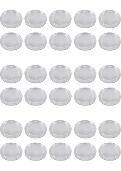 30 Pcs Small Round Transparent Plastic Coin Capsules Box 33MM (Yurt Dışından)