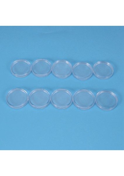 30 Pcs Small Round Transparent Plastic Coin Capsules Box 33MM (Yurt Dışından)