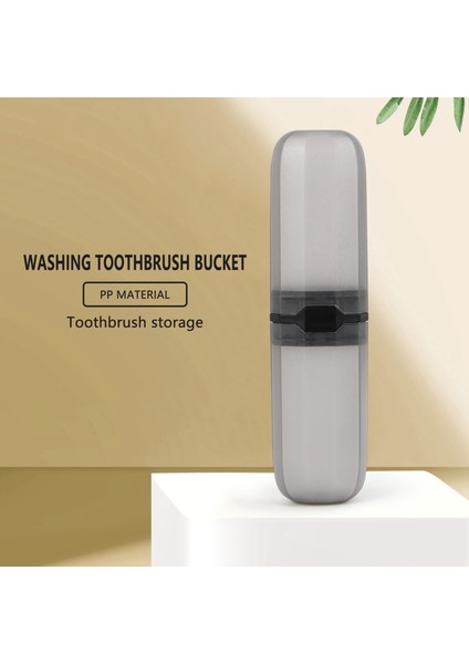 Travel Toothbrush Case Stretchable Toothpaste Holder Container Anti Bacterial Adjustable Box Black (Yurt Dışından) indirimleri