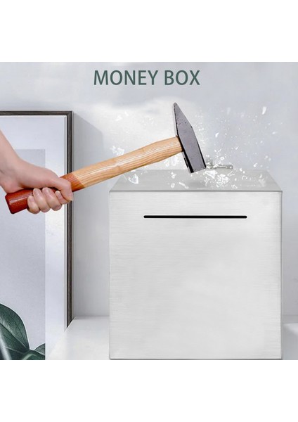 Safe Piggy Bank Made Of Stainless Steel,safe Box Money Savings Bank For Kids,can Only Save The Piggy Bank That Cannot Be Taken Out (Yurt Dışından) fiyatları