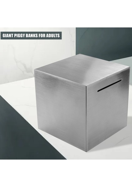 Safe Piggy Bank Made Of Stainless Steel,safe Box Money Savings Bank For Kids,can Only Save The Piggy Bank That Cannot Be Taken Out (Yurt Dışından) indirimleri