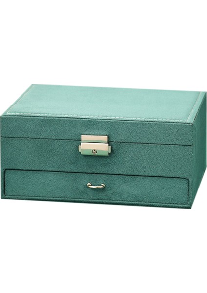 Mücevher Kutusu Organizatör, Büyük Kolye Takı Depolama Organizatör Çekmece Kilidi ile Kadın Takı Ekran Tutucu Kılıf (Yurt Dışından)