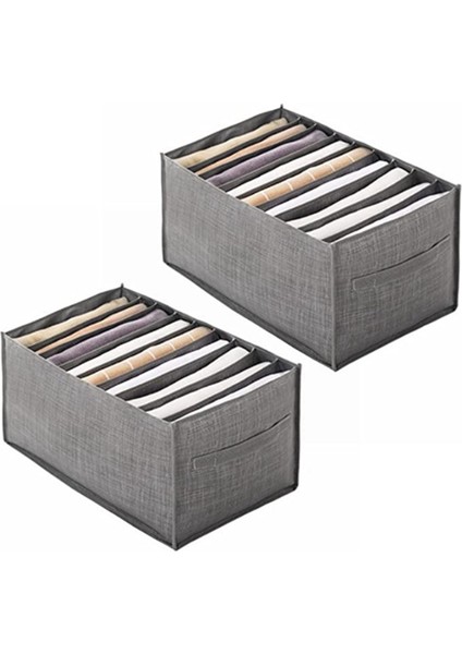 2x Closet Drawer Organizer For T-Shirts Jeans Shirts Organizing System For Wardrobe Storage Box A (Yurt Dışından) indirimleri