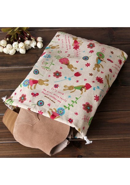 3 Adet Dokunmamış Baskılı Buket Cep, Çiçek Ipli Açık Seyahat Saklama Çantası (Yurt Dışından) fiyatları