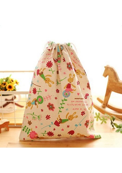 3 Adet Dokunmamış Baskılı Buket Cep, Çiçek Ipli Açık Seyahat Saklama Çantası (Yurt Dışından) modelleri