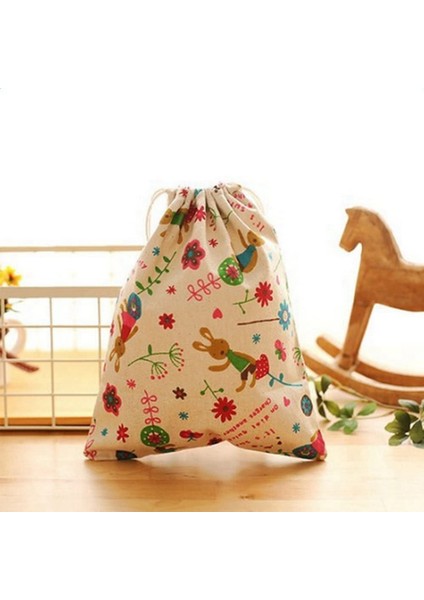 3 Adet Dokunmamış Baskılı Buket Cep, Çiçek Ipli Açık Seyahat Saklama Çantası (Yurt Dışından) fırsatları