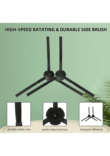 Replacement Roller Brush Side Brushes Hepa Filters Compatible For A4 A4S A40 Robot Vacuum Cleaner Accessories (Yurt Dışından) modelleri