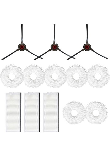 13PCS/SET Filter Mop Cloth Side Brush For Mop Station Self-Cleaning Robot Cleaning Pad Accessories (Yurt Dışından) modelleri