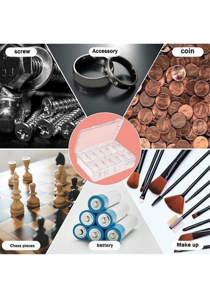 Küçük Boncuk Organizatörler Kutusu, 13 Adet Plastik Saklama Kutuları Mini Şeffaf Boncuk Saklama Kapları Menteşeli Kapaklı Kutular (Yurt Dışından) modelleri