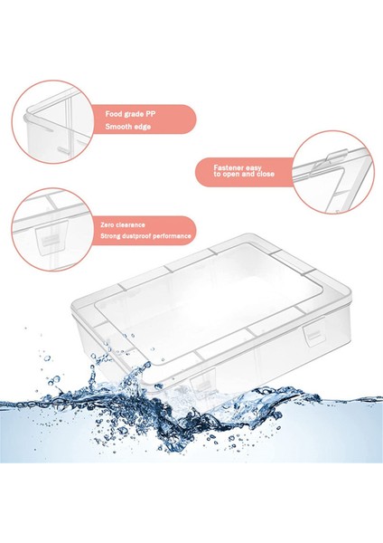 Küçük Boncuk Organizatörler Kutusu, 13 Adet Plastik Saklama Kutuları Mini Şeffaf Boncuk Saklama Kapları Menteşeli Kapaklı Kutular (Yurt Dışından) fırsatları