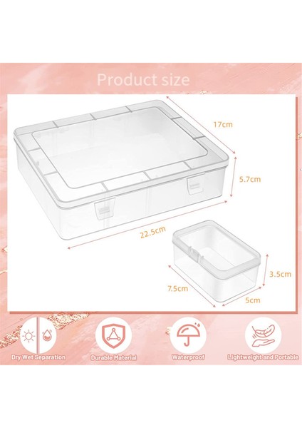 Küçük Boncuk Organizatörler Kutusu, 13 Adet Plastik Saklama Kutuları Mini Şeffaf Boncuk Saklama Kapları Menteşeli Kapaklı Kutular (Yurt Dışından) indirimleri
