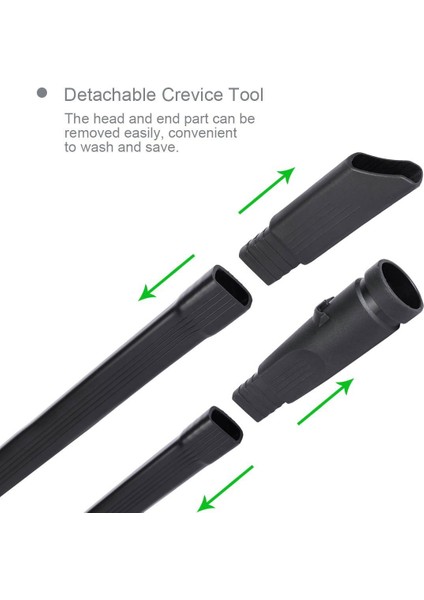 Crevice Tool For V6 Vacuum,flexible Crevice Extension Tool Attachment For DC35 DC45 DC58 DC59 DC62 V6 Vacuum Cleaners, Vacuum Accessories (Black) (Yurt Dışından)