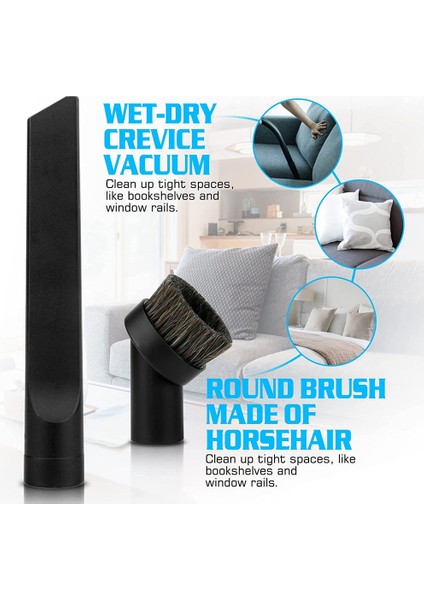 Vacuum Cleaner Attachments 32MM Vacuum Cleaner Attachment Kit Extra Nozzle Kit Cleaning Brush Brushes And Nozzles (Yurt Dışından) fiyatları