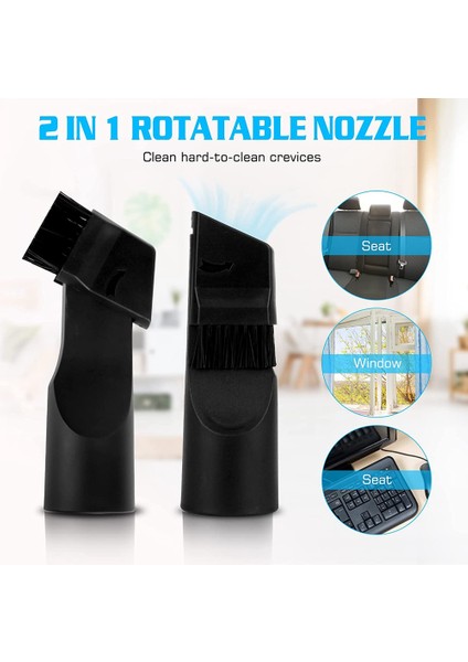 Vacuum Cleaner Attachments 32MM Vacuum Cleaner Attachment Kit Extra Nozzle Kit Cleaning Brush Brushes And Nozzles (Yurt Dışından) fırsatları