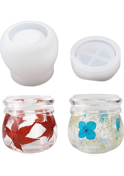Box Resin Mold,pudding Jar With Lid Silicone Mold For Casting,jewelry Box,candy Snacks Storage Container Dıy Craft (Yurt Dışından)