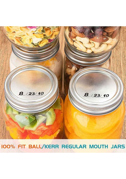200PCS 70MM Regular Mouth Canning Lids For Ball,jars Split -Type Metal Mason Jar Lids For Canning,for Regular Mouth Jars (Yurt Dışından) fırsatları
