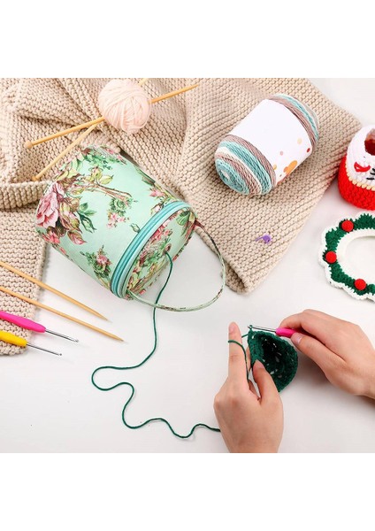 Yarn Storage Portable Bag, Small Size Knitting Projects Organizer For Yarns, Zipper Storage Bag C (Yurt Dışından) fiyatları