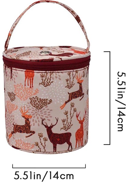 Yarn Storage Portable Bag, Small Size Knitting Projects Organizer For Yarns, Zipper Storage Bag C (Yurt Dışından) indirimleri